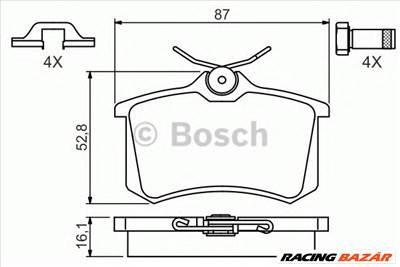 BOSCH 0 986 494 621 - fékbetét AUDI CITROËN CUPRA DS OPEL PEUGEOT RENAULT SEAT SKODA VW