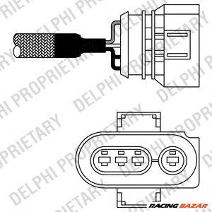 DELPHI ES10403-12B1 - lambdaszonda AUDI VW