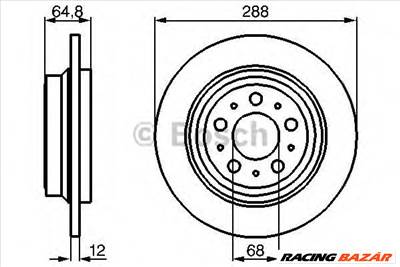 BOSCH 0 986 478 495 - féktárcsa VOLVO