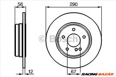 BOSCH 0 986 478 899 - féktárcsa MERCEDES-BENZ