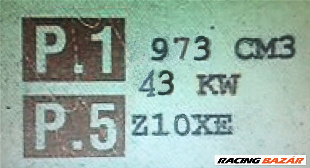 Z10XE Opel Agila  motor , 973 ccm   43 kW      z10xeagilamotor z10xe43kw973ccm 1. kép
