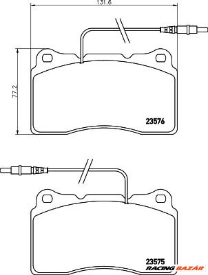 TEXTAR 2357501 - fékbetét CITROËN FIAT LANCIA PEUGEOT 1. kép