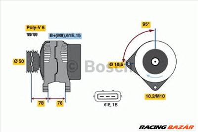 BOSCH 0 986 040 390 - generátor BMW