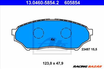 ATE 13.0460-5854.2 - fékbetét MITSUBISHI