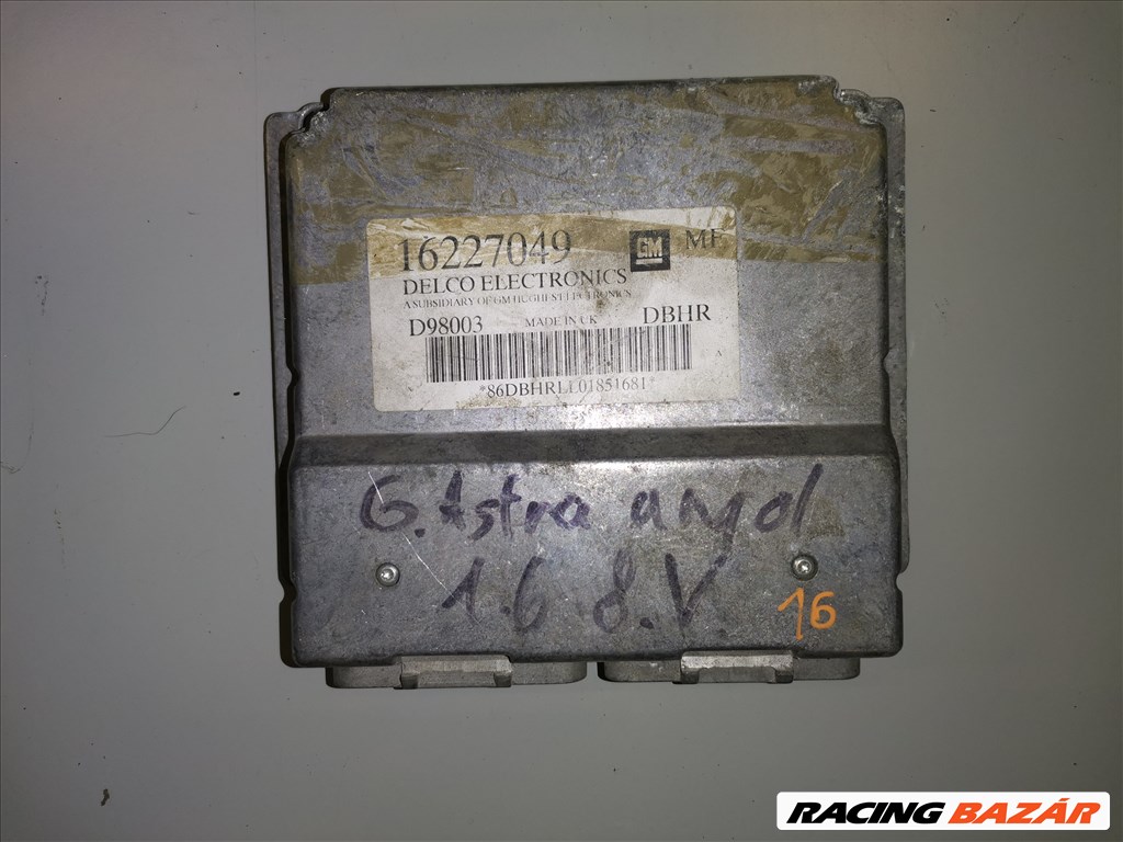 Opel Astra G motorvezérlő elektronika  16227049mf 1. kép