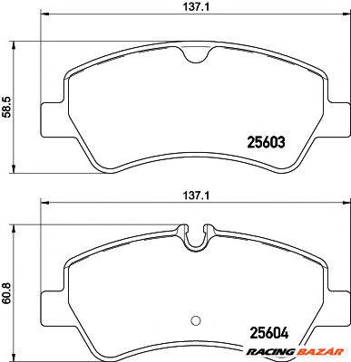 TEXTAR 2560301 - fékbetét FORD FORD AUSTRALIA