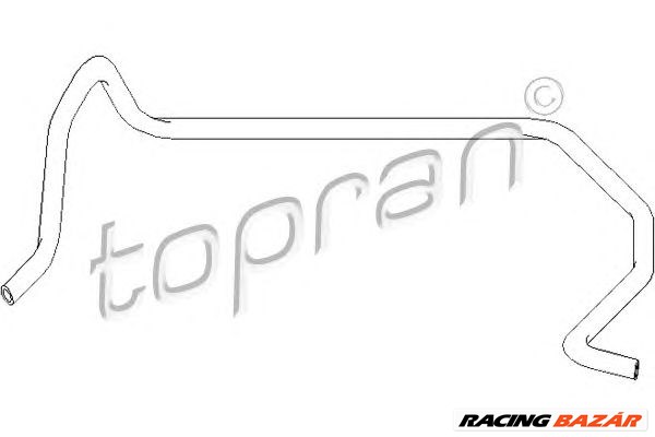 TOPRAN 301 431 - Cső, hőcserélő-fűtés FORD 1. kép