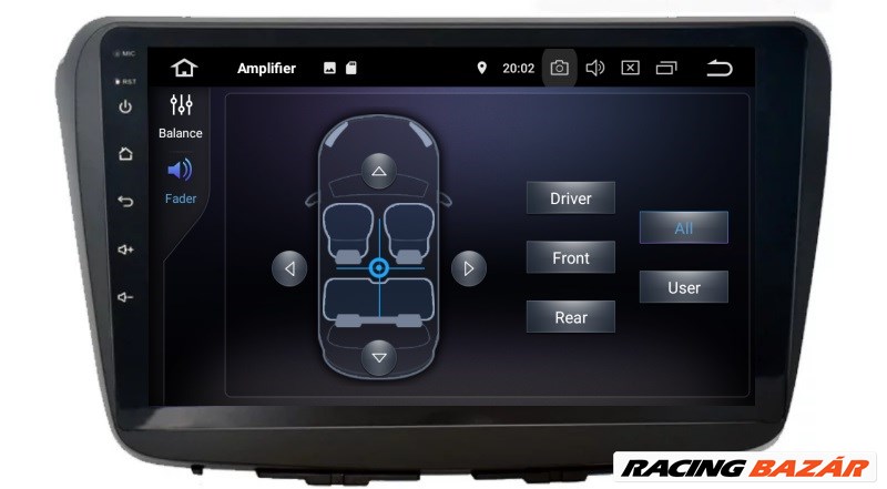 Suzuki Baleno Android 11 Multimédia, GPS, Wifi, Bluetooth, Tolatókamerával 3. kép