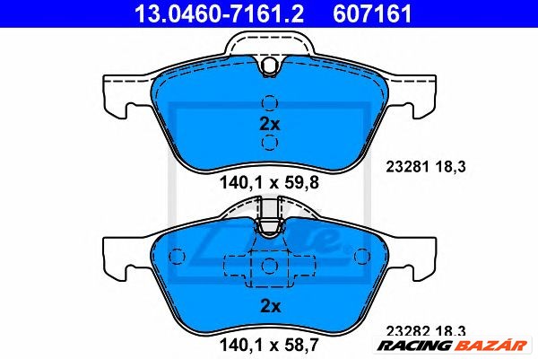 ATE 13.0460-7161.2 - fékbetét MINI 1. kép