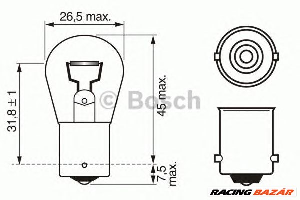 BOSCH 1 987 302 201 - izzó, belső világítás ABARTH ALFA ROMEO ALPINA APRILIA MOTORCYCLES AUDI AUSTIN 1. kép