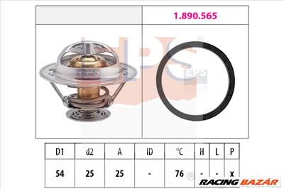 EPS 1.880.328 - termosztát, hűtőfolyadék OPEL RENAULT VAUXHALL