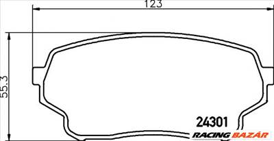 TEXTAR 2430101 - fékbetét SUZUKI