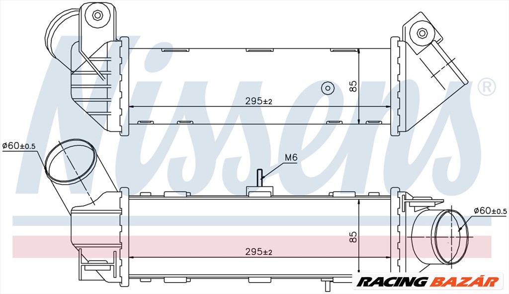 NISSENS 96796 Intercooler 1. kép