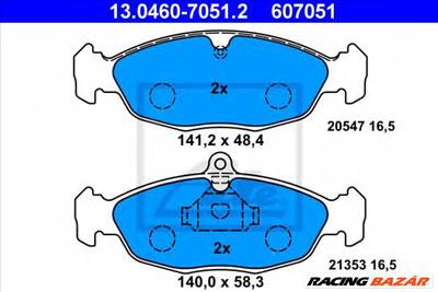 ATE 13.0460-7051.2 - fékbetét CHEVROLET DAEWOO OPEL VAUXHALL