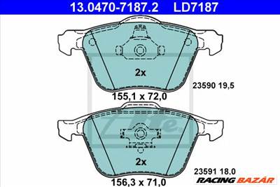 ATE 13.0470-7187.2 - fékbetét VOLVO