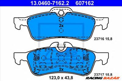 ATE 13.0460-7162.2 - fékbetét MINI