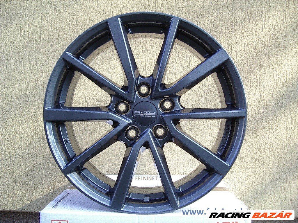 Toyota Auris alufelni 16 col 5X114,3 ANZIO VEC sötét grafit szürke vadonatúj felni 1. kép