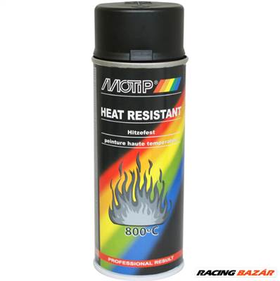 MoTip Professional Hőálló Festék Spray( 650°C) - Fekete - 400ml