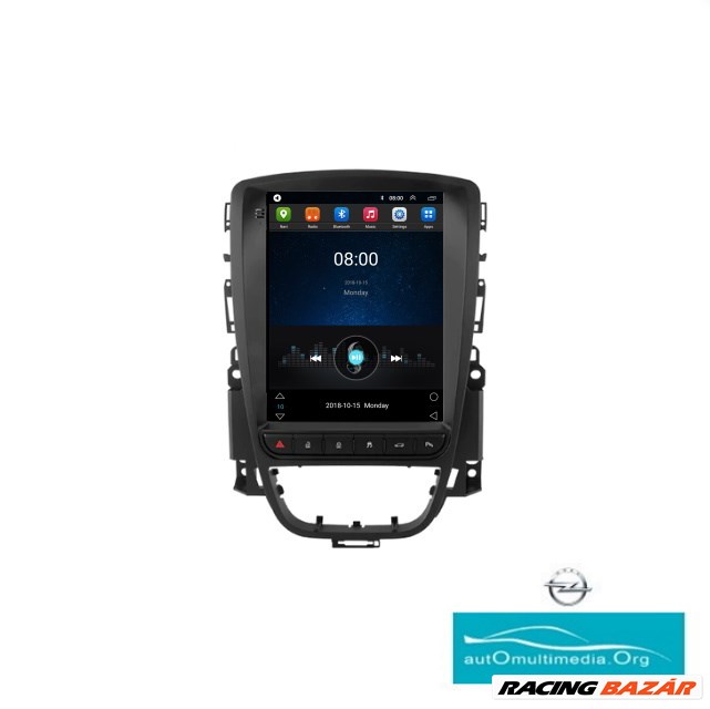 Opel J Astra Android Multimédia Tesla Style Autórádió Tolatókamerával 3. kép