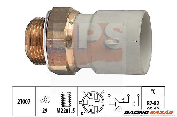 EPS 1.850.645 - hűtőventillátor kapcsoló OPEL VAUXHALL 1. kép