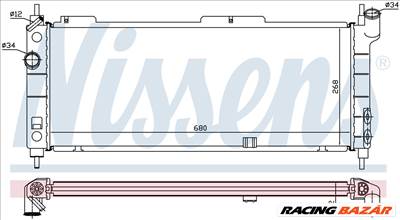 NISSENS 63254A Hűtőradiátor