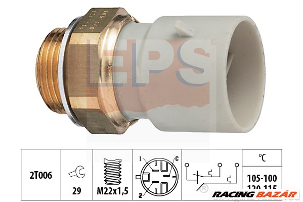 EPS 1.850.649 - hűtőventillátor kapcsoló OPEL VAUXHALL 1. kép