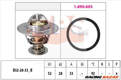 EPS 1.880.928 - termosztát, hűtőfolyadék FORD