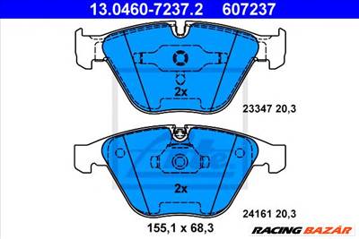 ATE 13.0460-7237.2 - fékbetét BMW