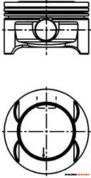 KOLBENSCHMIDT 40385600 - dugattyú OPEL SUZUKI VAUXHALL 1. kép