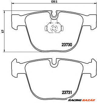 BREMBO P 06 026 - fékbetét BENTLEY BMW BMW (BRILLIANCE) ROLLS-ROYCE 1. kép