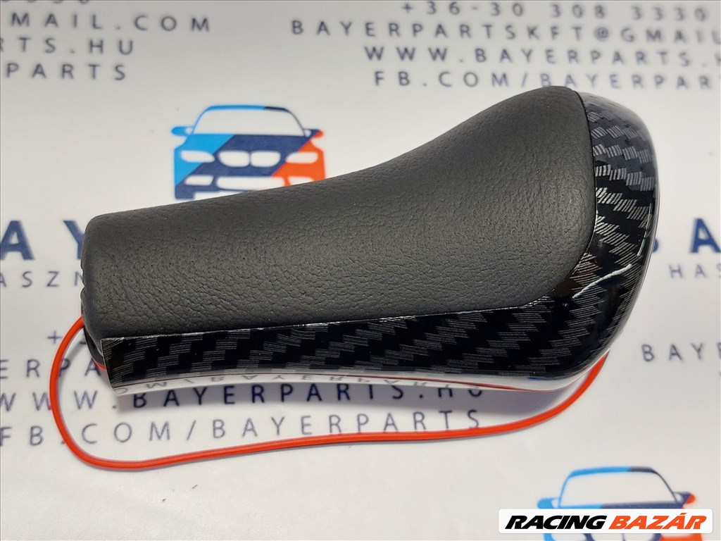 BMW E28 E34 E36 E38 E39 E46 E60 X1 X3 X5 E90 E87 új karbon világító váltógomb (999071) 4. kép