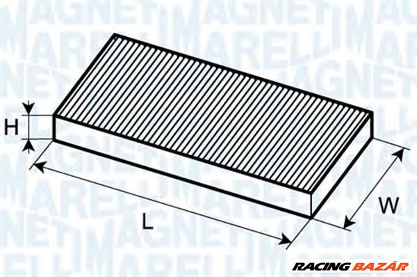 MAGNETI MARELLI 350203061800 - pollenszűrő CADILLAC CHEVROLET FIAT OPEL SAAB VAUXHALL 1. kép