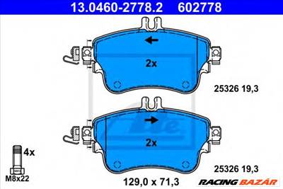 ATE 13.0460-2778.2 - fékbetét MERCEDES-BENZ