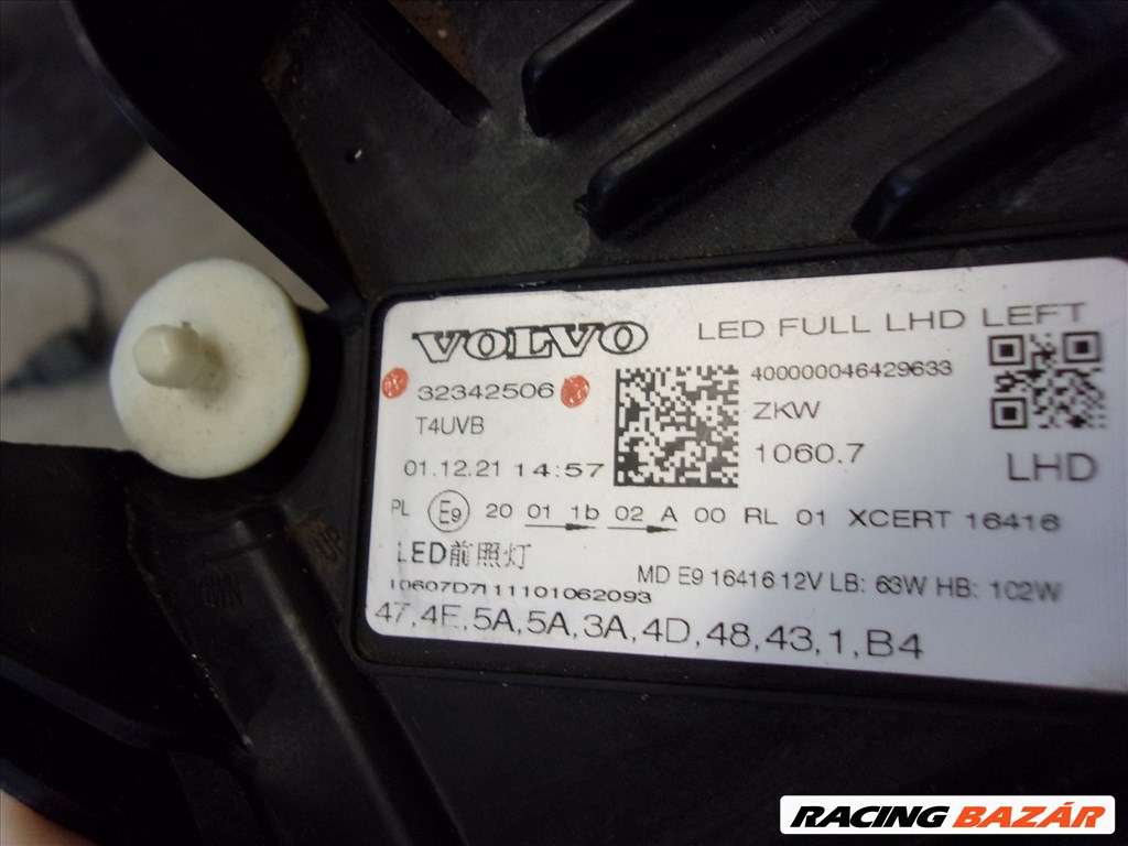 VOLVO XC60 bal első LED fényszóró 32342506 6. kép