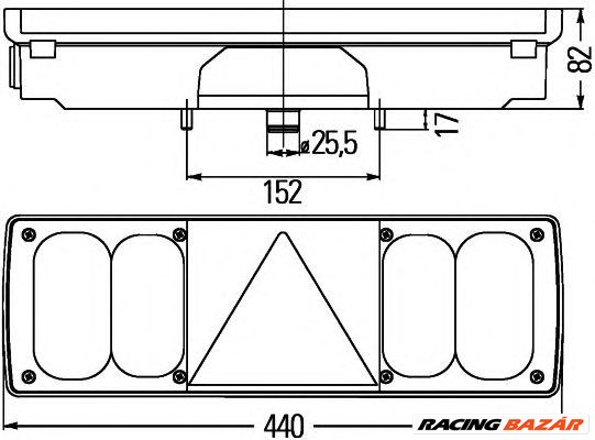 HELLA 2VP 340 450-021 - hátsólámpa 1. kép