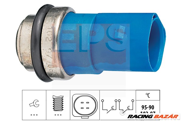 EPS 1.850.692 - hűtőventillátor kapcsoló AUDI SKODA VW 1. kép
