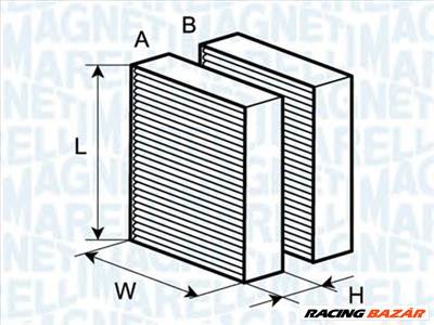 MAGNETI MARELLI 350203062640 - pollenszűrő CITROËN DS GAZ IRAN KHODRO (IKCO) PEUGEOT SANTANA