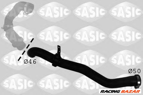 SASIC 3334017 - Töltőlevegő cső DACIA RENAULT 1. kép