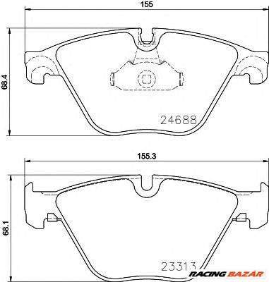 TEXTAR 2468801 - fékbetét BMW BMW (BRILLIANCE)