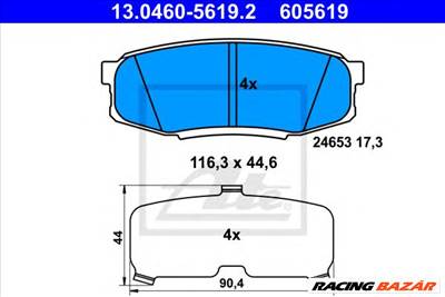 ATE 13.0460-5619.2 - fékbetét LEXUS TOYOTA