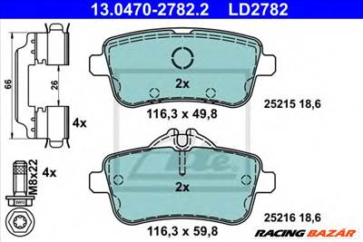 ATE 13.0470-2782.2 - fékbetét MERCEDES-BENZ
