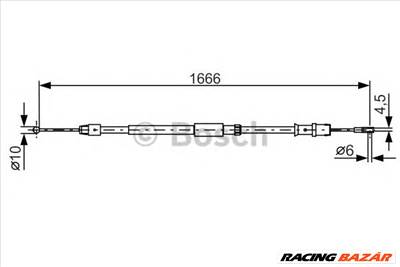 BOSCH 1 987 482 032 - Kézifék bowden MERCEDES-BENZ VW