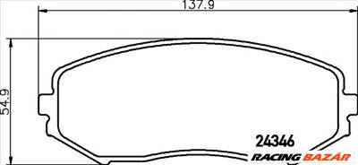 TEXTAR 2434601 - fékbetét SUZUKI