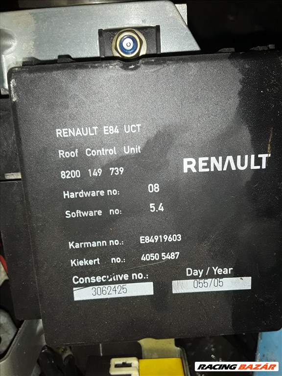 Renault Megane 2 CC Tetőhidraulika vezérlő 1. kép