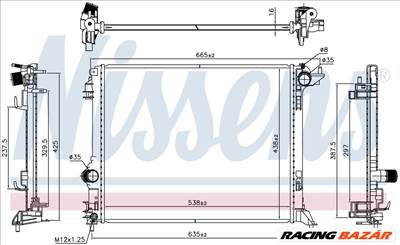 NISSENS 606472 Hűtőradiátor