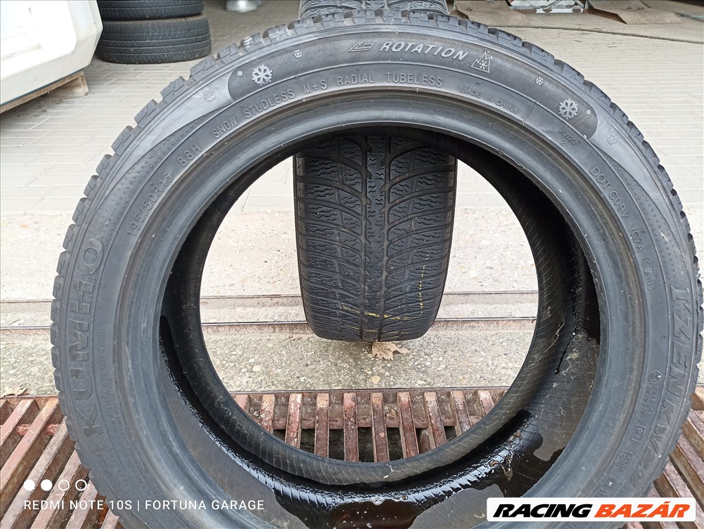  195/50 R16" Kumho I'Zen használt téli gumik 2. kép