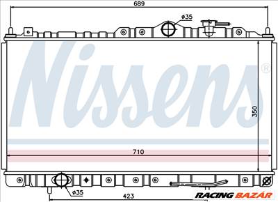 NISSENS 68180 Hűtőradiátor