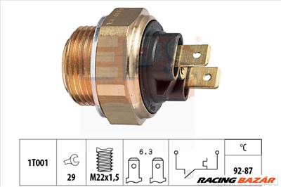 EPS 1.850.000 - hűtőventillátor kapcsoló ALFA ROMEO FIAT LADA SAAB SEAT TALBOT ZASTAVA