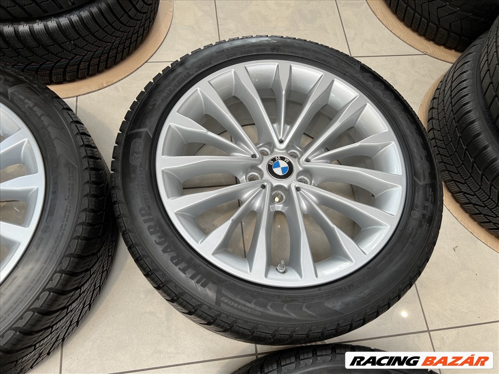 BMW 18 gyári alufelni felni, 5x112, 245/45 téli gumi, G30 G31 (2182) 6. kép