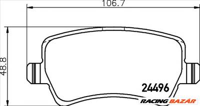 TEXTAR 2449602 - fékbetét FORD FORD (CHANGAN) LAND ROVER VOLVO VOLVO (CHANGAN) VOLVO ASIA